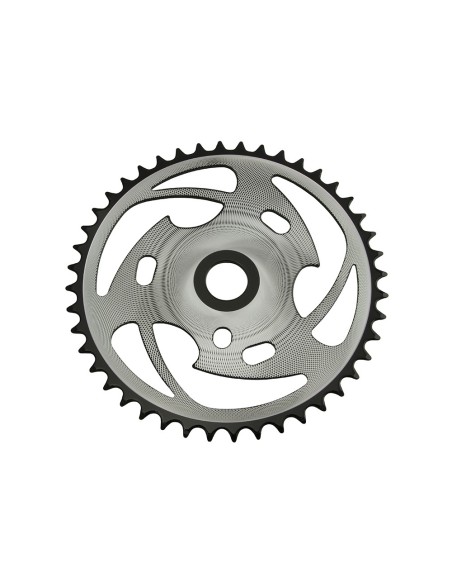 Steel Chainring Zt7b-d 44t 1/2 X 1/8 Chrome/Black.